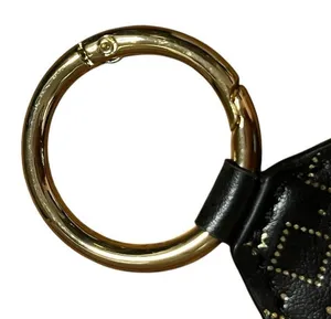 Yves Saint Laurent YSL Beauté Black & Gold Keychain Mirror with Ring thumbnail 4