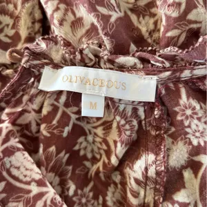 Olivaceous Tiered Puff Sleeve Sundress thumbnail 2