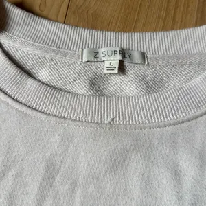Z Supply Women's Cream Sweatshirt with Pink and Black Lightning Bolt thumbnail 3