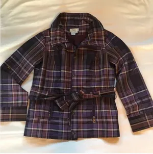 Puli Plaid Jacket Fully Lined with Belt thumbnail 1