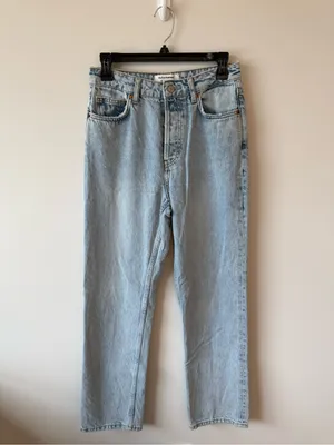Reformation Cynthia High Rise Straight Jeans thumbnail 5