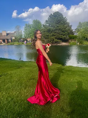 prom dress Red Size 2 thumbnail 2