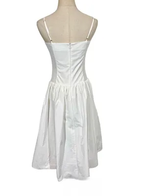 Amanda Uprichard X Revolve Delora Drop Waist Midi Dress- Still Selling thumbnail 7