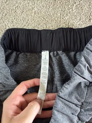lululemon athletica Heathered Gray Athletic Drawstring Shorts thumbnail 2