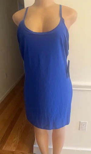 Stella McCartney Sleeveless flex exercise dress in a pullover style designed with a racerback silhouette and featuring With short thumbnail 4