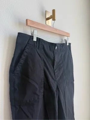 Pilcro Anthropologie Black Straight Leg Utility Pants Size 32 thumbnail 6
