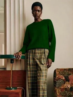 Sezane Joyce Jumper emerald small wool thumbnail 2