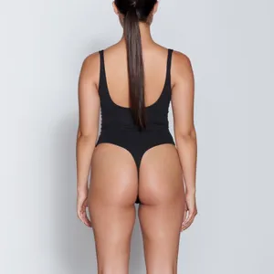 SKIMS Fits Everybody Square-neck bodysuit Onyx Medium New thumbnail 2