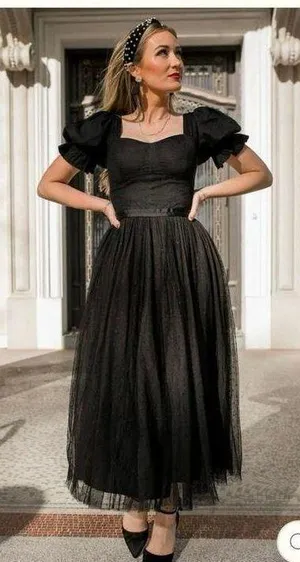 NEW Ivy City Co Ballerina Dress in Black Size XXL thumbnail 2