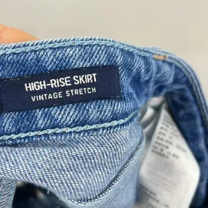 Y2K Hollister Denim Distressed Mini Skirt Jean size 00 thumbnail 8