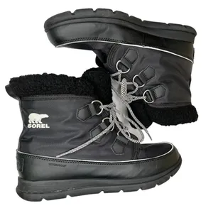 SOREL Explorer Carnival Boots Black/Sea Salt Women’s Size‎ 10 thumbnail 7