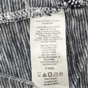 LOFT Striped Long Sleeve Tee Women Medium Blue White Cotton Slub‎ Knit thumbnail 6