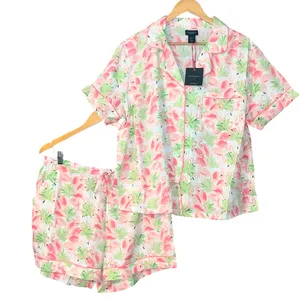 Cynthia Rowley Pink Flamingo Pajama Set thumbnail 4