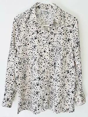 Satin Long Sleeve Button Up Blouse thumbnail 7