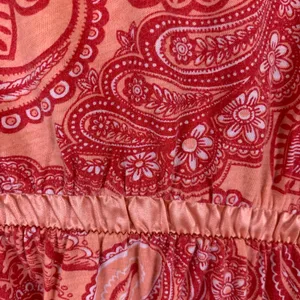 Isaac Mizrahi Peach Summer Paisley Dress thumbnail 3