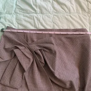 Zara Black & White Houndstooth mini Skirt with Bow Knot thumbnail 9