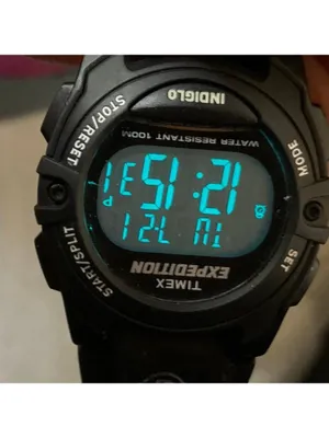 Timex Expedition Women T49661 sports digital watch 34mm black tone running thumbnail 4