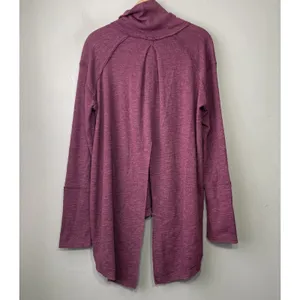 We The Free Tunic Top Oversized Large Berry Split Back Knit Lagenlook Leisure thumbnail 4