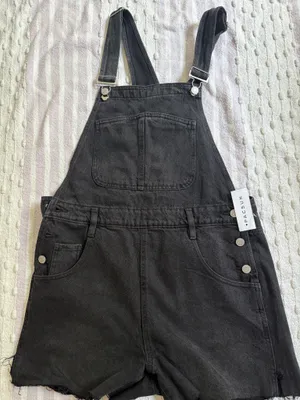 PacSun Overalls Black Shorts thumbnail 1