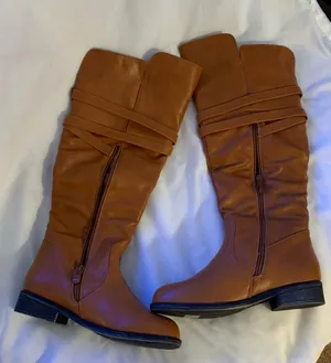 Brand New Top Moda Brown Tall Boots Sz 5.5 thumbnail 1