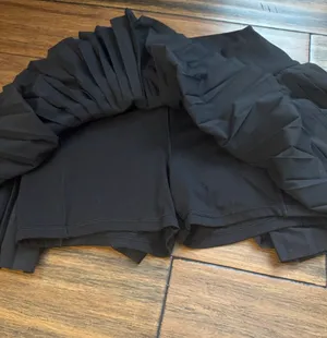 Offline By Aerie Your Serve True Black Pleated Skort thumbnail 4