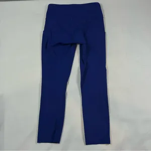 Lululemon Fast Free HR Tight Nulux Raw Hemi Blue Leggings Women's Size 6 thumbnail 2