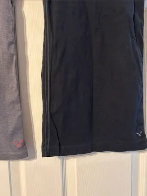 American Eagle Ribbed Tank Tops - Gray & Black thumbnail 4