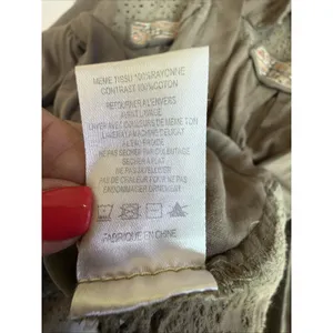 Miss Me Jacket Army Green Dune Drawcord Cotton Embroidered Fairy Grunge Large thumbnail 12