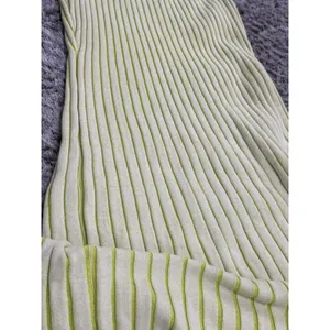 By Together Ribbed Knit Maxi Dress Lime Green Size M Tank Sleeveless Bodycon thumbnail 10