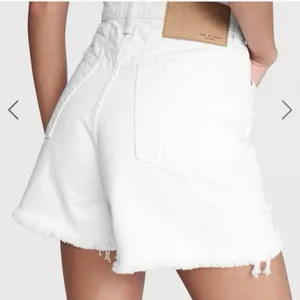 Rag & Bone Maya Ultra High Rise 5” Midi Short Organic Cotton in Summer‎ White 27 thumbnail 9