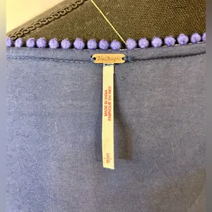 Free People My Love Mini Indigo Dress Size Small thumbnail 14