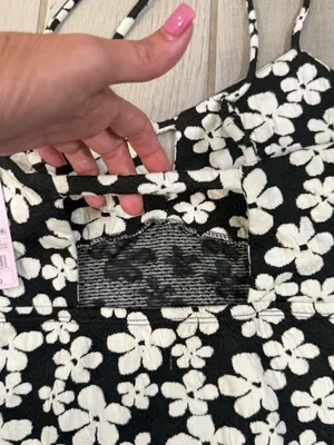 Target Black Floral Spaghetti-Strap Mini Dress thumbnail 6