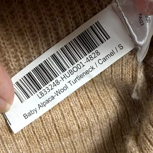 Quince Baby Alpaca Wool Turtleneck Sweater Camel Brown HUB001 Womens Small thumbnail 7