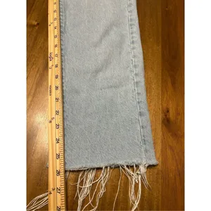 Garage Women's Juniors Size 00 Blue Straight Leg Medium Wash Denim Jeans thumbnail 7