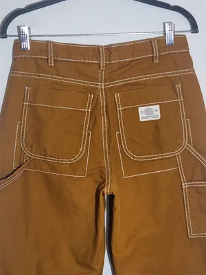 BDG Urban Outfitters Womens Golden Brown Carpenter Utility Pants Size 26 thumbnail 5