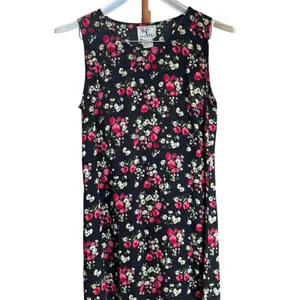 Vintage‎ 90's Floral Maxi Sleeveless Dress Sz 6 thumbnail 4