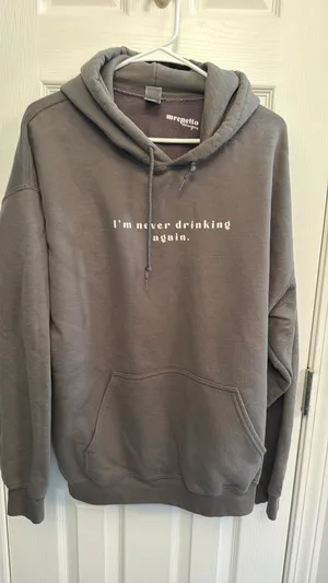Pullover hoodie Gray Size XL thumbnail 1