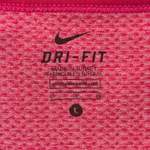 Nike Dri-FIT Geometric Striped Mesh Long Sleeve Training Top Athletic Size L thumbnail 5