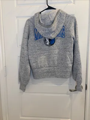 WEAR by Erin Andrews Dallas Mavericks Full Zip Hoodie Gray Small NBA thumbnail 4