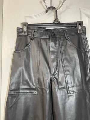 Women’s Zara Faux Leather Pants thumbnail 3