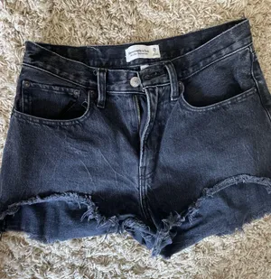 Abercrombie Black Jean Shorts thumbnail 1