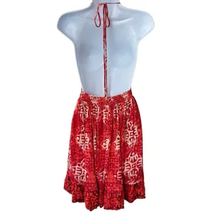Free People Beach Day Dress Tribal Print Bohemian Coastal Resort Travel S thumbnail 6