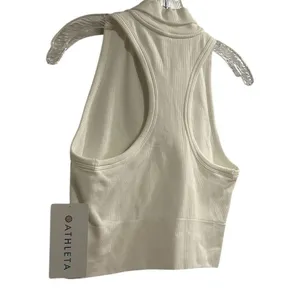 Athleta Women's White Cropped Tank Top Size M‎ thumbnail 9