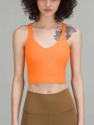 Lululemon Align Tank Size 14 Orange thumbnail 1