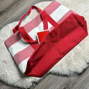 Tommy Hilfiger Red and White Large Tote Bag thumbnail 5