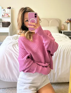 Free People Sublime Pullover in Sugar Magnolia thumbnail 2