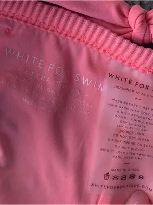 White Fox Boutique Neon Pink Ribbed Two-Piece Bikini thumbnail 7