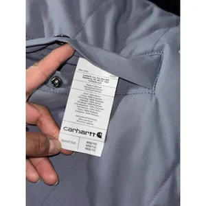 Carhartt Vest Women's Blue Quilted Reversible Sherpa Lined Fleece Workwear Sz M thumbnail 5