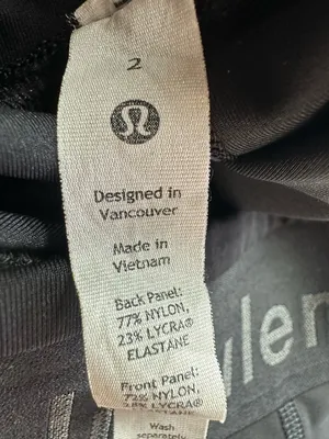 290. Lululemon Logo Waistband Everlux High-Rise Tight 16” sz2 thumbnail 5