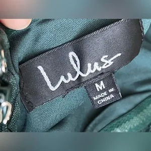 Lulus What a Knockout Forest Green Embroidered Strapless Dress thumbnail 9